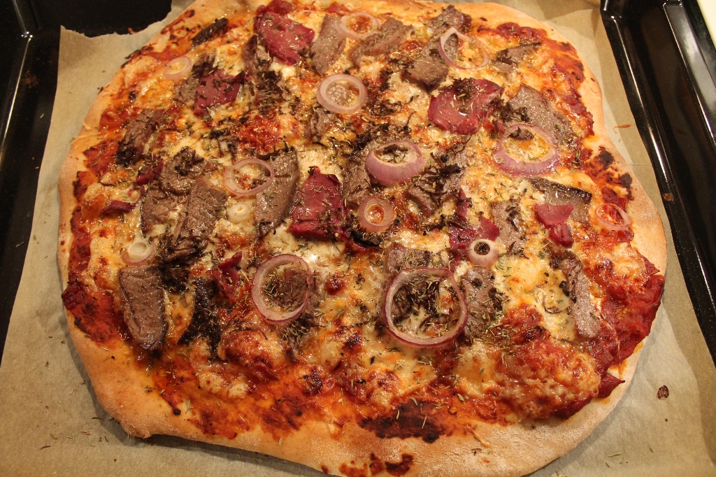 Reste-pizza med kød og trøffel - Luksus stop spild af mad.