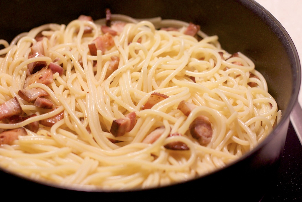 Spaghetti Carbonara - Med husmodertwist